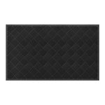Load image into Gallery viewer, Multy Home 3 ft. x 5 ft. Parquet Embossed Black Doormat