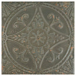 Charger l'image dans la visionneuse de galerie, Merola Tile Saja Nero Ceramic Floor and Wall Tile 0.39 inch Thick 13 inch Wide 12.0 sq. ft. per Case – Glazed Textured Vintage Finish