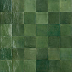 Charger l'image dans la visionneuse de galerie, Carrelage mural céramique Daltile Zellige Neo Bosco brillant de 0,37 pouce d'épaisseur, 4 pouces de large, 5,67 pi²/caisse, finition brillante ondulée
