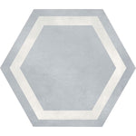 Charger l'image dans la visionneuse de galerie, Anatolia Artisano Acqua Hexagon Frame Porcelain Floor & Wall Tile 0.35 inch Thick x 6.89 inch Wide – 2.8 sq. ft./Case, High Definition Matte Finish