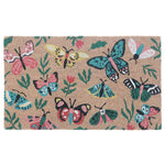 Charger l'image dans la visionneuse de galerie, IH Casa Decor Casa Modern Garden Butterflies 18 inch x 30 inch Coir Door Mat