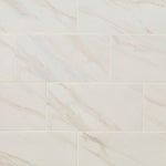 Load image into Gallery viewer, Dal Tile Selwyn Bianco Calacatta Matte 12 in. x 24 in. Glazed Porcelain Floor and Wall Tile