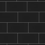 Load image into Gallery viewer, Merola Tile Crown Heights Matte Black 3 inch x 6 inch Ceramic Wall Tile 5.72 sq. ft./case – Textured Matte Subway Finish