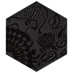Charger l'image dans la visionneuse de galerie, Merola Tile Gaudi Lux Hex Black 8-5/8 inch x 9-7/8 inch Patterned Porcelain Floor and Wall Tile (11.56 sq. ft./Case)