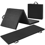 Charger l'image dans la visionneuse de galerie, CAP Barbell All Purpose Folding Aerobic Fitness Gym & Gymnastics Mat 6 ft. x 2 ft. x 2 inch Thick Black Exercise Mat