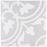 Charger l'image dans la visionneuse de galerie, Merola Tile Arte Soft Grey Porcelain Tile 0.4 inch Thick 9.75 inch x 9.75 inch 10.88 sq. ft./Case Satin Finish Square Tile