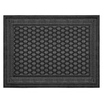 Charger l'image dans la visionneuse de galerie, TrafficMaster Glenboro Black 3 ft. x 4 ft. Embossed Rectangular Door Mat