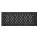 Charger l'image dans la visionneuse de galerie, TrafficMaster Black 2 ft. x 5 ft. Embossed Polyester Needlepunch Runner Floor Mat – Non-Slip Indoor Outdoor Entrance Runner