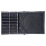 Charger l'image dans la visionneuse de galerie, IH Casa Decor 16" x 32" Rubber Black Boot Scrape & Store Door Mat
