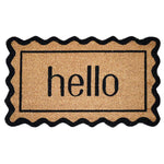 Charger l'image dans la visionneuse de galerie, StyleWell 18 inch x 30 inch Hello Coir Door Mat – Natural Non-Slip Front Entrance Welcome Mat