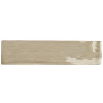 Load image into Gallery viewer, Modamo Santa Clara Bisel Glossy Taupe 3 inch x 12 inch Ceramic Wall Tile 6 sq ft/case – Beveled Subway Style Finish