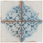 Load image into Gallery viewer, Merola Tile Artisan Azul Decor 13 inch x 13 inch Ceramic Floor and Wall Tile 12.2 sq. ft./case – Patterned Low Sheen Finish