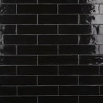 Load image into Gallery viewer, Merola Tile Chester Nero Ceramic Wall Tile 0.35 inch Thick 3 inch Wide 5.72 sq ft/case Glossy Subway Finish