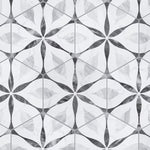 Load image into Gallery viewer, Merola Tile Classico Bardiglio Hex Flower Porcelain Tile 0.34 inch Thick x 7 inch Wide – 7.5 sq. ft. Coverage – Marble Look Hexagon Finish