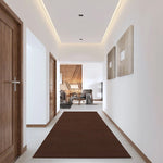 Charger l'image dans la visionneuse de galerie, Area Rugs For Living Room Or Bedroom, Non Slip Brown Runner, 6'X5'