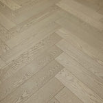 Load image into Gallery viewer, Grizzly Surfaces Sky Herringbone 3/4-inch x Thick 5-inch Width x 25 1/2-inch Length Hardwood (18.19 sq.ft./case)