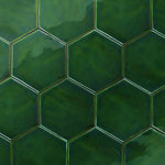 Load image into Gallery viewer, Merola Tile Viva Hex Antic Verde Ceramic Wall Tile 5.88 inch Width 6.75 inch Length 9.24 sq ft/case Glossy Hexagon Finish