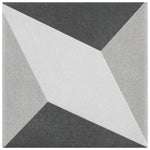 Load image into Gallery viewer, Merola Tile Twenties Diamond Mini Ceramic Floor and Wall Tile 4 inch Width 4 inch Length 12.72 sq ft/case Patterned Glossy Finish