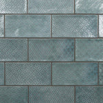 Charger l'image dans la visionneuse de galerie, Merola Tile Camden Decor Emerald 4 inch x 8 inch Ceramic Wall Tile – 11.5 sq ft per Case, Glossy Subway Style, Decorative Emerald Green Wall Tile