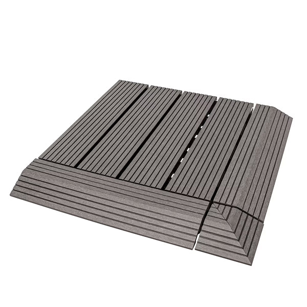 Creative Surfaces® 3" x 3" Composite Deck Tile Corner Trim – 4-Pack Slate