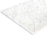 Charger l'image dans la visionneuse de galerie, Carrelage mural et de sol en marbre italien Bianco Carrara polissé de Modamo, 12 pouces x 24 pouces
