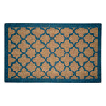 Load image into Gallery viewer, MSI Stone ULC Blue Quatrefoil Coir Door Mat – 18" x 30"