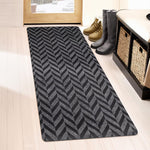 Load image into Gallery viewer, TrafficMaster Florida Two-Tone Charcoal/Black Needlepunch Runner Doormat – 2 x 5 ft, Non-Slip Indoor/Outdoor