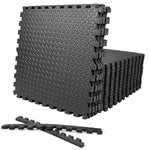 Charger l'image dans la visionneuse de galerie, CAP Barbell 24-inch x 24-inch x 1/2-inch Multi-use Interlocking Puzzle Exercise Mat (18 pieces - 72 sq.ft)