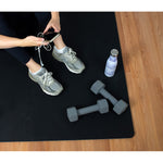 Charger l'image dans la visionneuse de galerie, FloorPops 24-inch x 24-inch Black Obsidian Interlocking Rubber Tiles