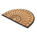 Load image into Gallery viewer, Home Decorators Collection Half Moon Coir/Rubber 23x35-inch Black Mat