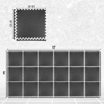 Charger l'image dans la visionneuse de galerie, CAP Barbell 24-inch x 24-inch x 1/2-inch Multi-use Interlocking Puzzle Exercise Mat (18 pieces - 72 sq.ft)