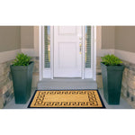 Load image into Gallery viewer, Home Decor Inc. 24-inch x 36-inch Rubber Backed Natural Greek Key Coir Outdoor Doormat
