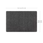 Load image into Gallery viewer, TrafficMaster Scollard 2 ft. x 3 ft. Two-tone Needlepunch Charcoal/Black Doormat