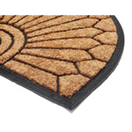 Load image into Gallery viewer, Home Decorators Collection Half Moon Coir/Rubber 23x35-inch Black Mat