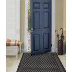 Load image into Gallery viewer, TrafficMaster Brighton Graphite 4 ft. x 6 ft. Embossed Polyester Floor Mat with TPR Back – Indoor & Outdoor Entryway Mat