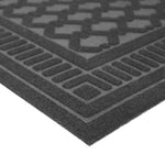 Load image into Gallery viewer, TrafficMaster Grey 3 ft. x 4 ft. Rectangular Embossed Polyester Top Door Mat with TPR Back