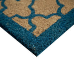 Load image into Gallery viewer, MSI Stone ULC Blue Quatrefoil Coir Door Mat – 18" x 30"