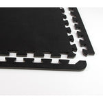 Charger l'image dans la visionneuse de galerie, FloorPops 24-inch x 24-inch Black Obsidian Interlocking Rubber Tiles