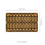 Load image into Gallery viewer, MSI Stone ULC Black Geometric Coir Door Mat – 22 x 36 in., Non-Slip, Indoor/Outdoor