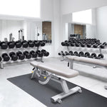 Charger l'image dans la visionneuse de galerie, CAP Barbell 46-inch x 37-inch Foam Mat, Black Diamond Plate Texture, 7mm Thick