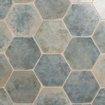Charger l'image dans la visionneuse de galerie, Ivy Hill Tile Mandalay Hex Green Porcelain Tile – 0.35 inch Thick, 9.13 inch x 10.51 inch, 8.07 sq.ft/Case – Polished Hexagon Finish
