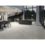 Charger l'image dans la visionneuse de galerie, Mono Serra Ice Gray Porcelain Tile 1.5 inch Thick 24 inch x 24 inch 15.5 sq. ft./Case Polished Marble Look Floor and Wall Tile