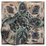 Charger l'image dans la visionneuse de galerie, Merola Tile Mandala Decor Mix Ceramic Wall Tile Sample 7.88 inch Width 7.88 inch Length Textured Pattern Finish