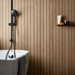 Load image into Gallery viewer, Ivy Hill Tile Brookline Ribbon Tan Brown Porcelain Tile 0.35 inch Thickness 24 inch Width 15.49 sq. ft. Coverage Matte Wood Look Finish