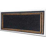 Load image into Gallery viewer, Home Decor Inc. Black Border Double Door Coir Outdoor Mat 18" x 48" with Vinyl Backing
