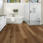 Load image into Gallery viewer, TrafficMaster Sassy Walnut 6 in. W x 36 in. L 2–2.9 mm Luxury Vinyl Tile Flooring (18 sq.ft./case)