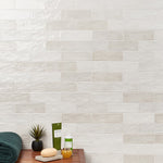 Load image into Gallery viewer, Ivy Hill Kingston White Polished Ceramic Wall Tile 3 inch x 8 inch 0.31 inch Thick 5.38 sq ft/case