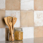 Charger l'image dans la visionneuse de galerie, Merola Tile Kings Clay Checker Sand 17.63 inch x 17.63 inch Ceramic Floor and Wall Tile 10.95 sq. ft./case – Low Sheen Vintage Finish