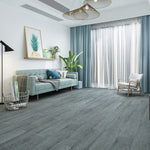 Load image into Gallery viewer, Style Selections 12-Piece 48-in x 7-in Grey Denver Vinyl Flooring