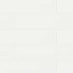 Charger l'image dans la visionneuse de galerie, Blanc 4 in. x 16 in. Glossy Ceramic Subway Tile